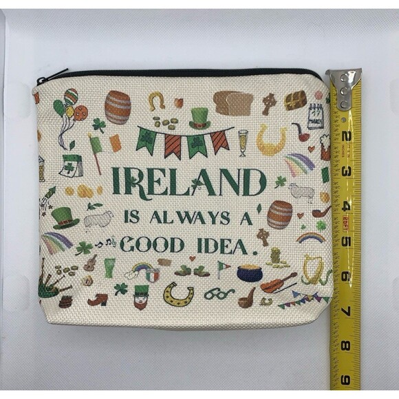 Irish Gift Bundle Bag w/ Shamrock Keychain, Bracelets, Celtic Necklace & Tattoo - Picture 7 of 8